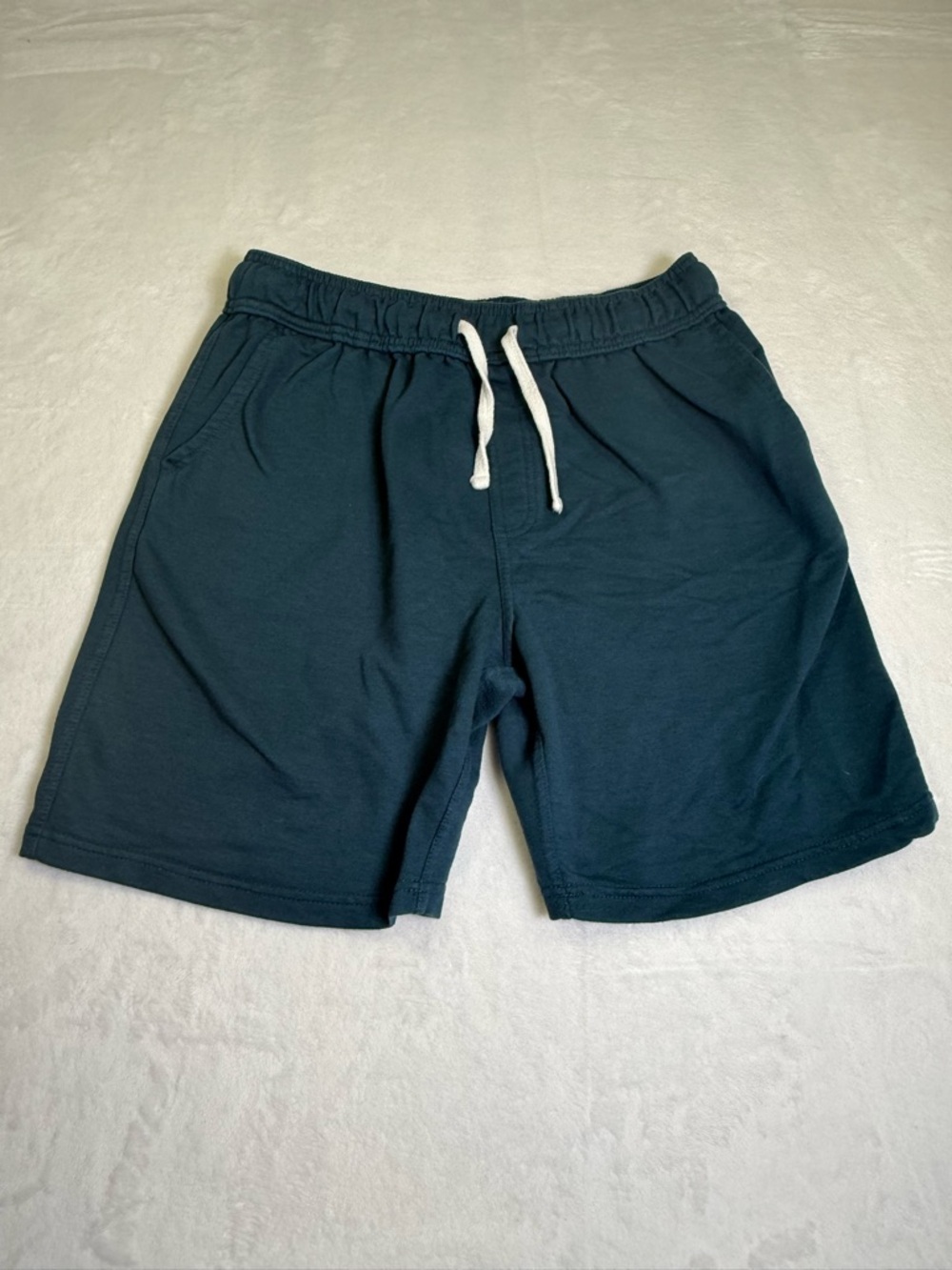 Men's Teal Terry Drawstring Shorts
